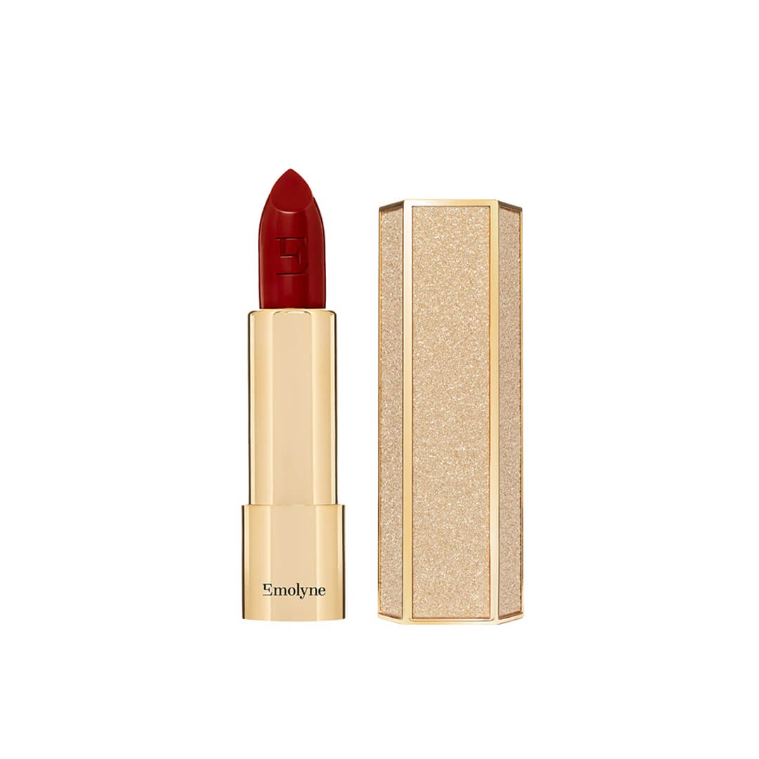Emolyne Lip Intense from Cohorted's Easter Limited Edition Gift Beauty Box, showcasing a vibrant lipstick with sleek packaging.