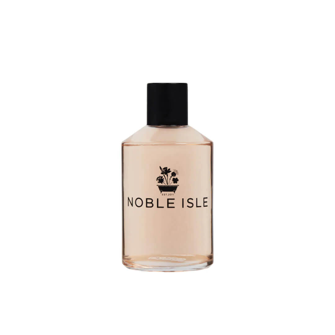 Noble Isle hand wash from The Think Pink Beauty Box 3rd Edit gift set by Cohorted, featuring luxurious hand care in a clear bottle.